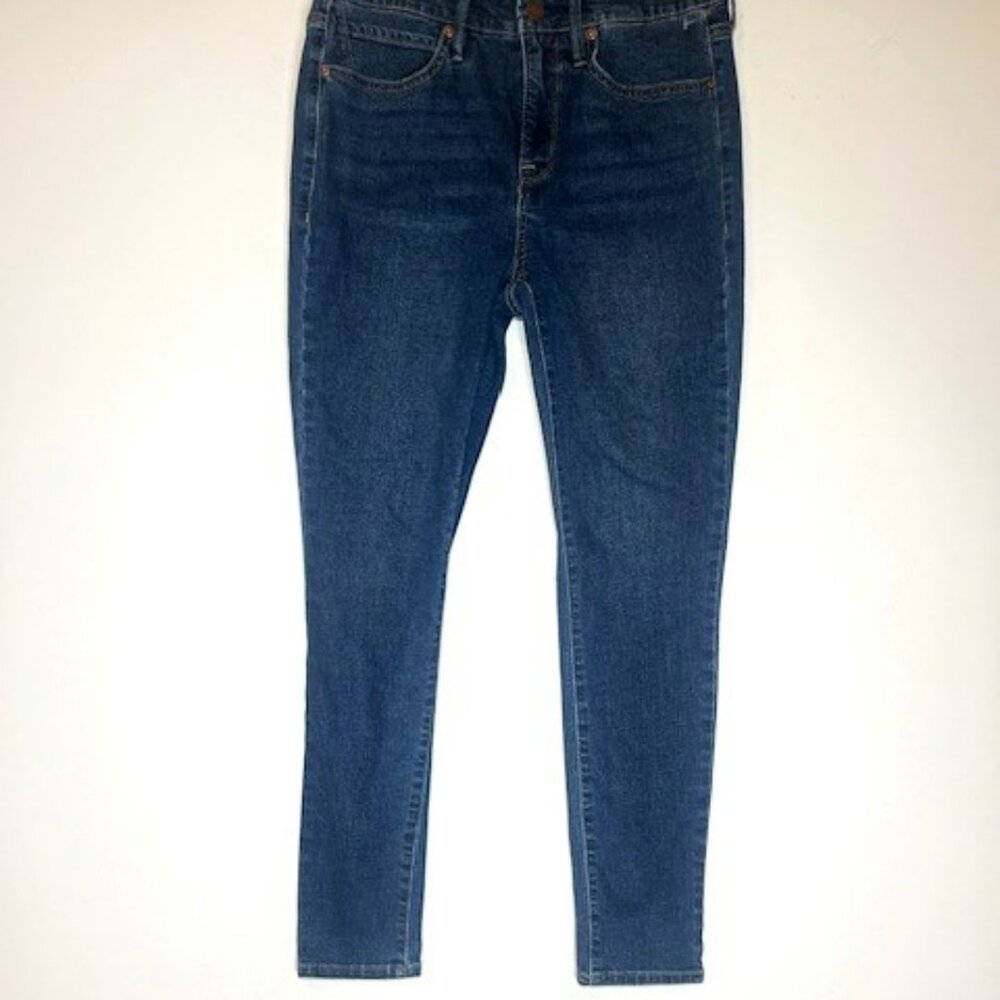 Seven7 Womens Dark Wash Mid Rise Skinny Leg Soft Denim Jeans Sz 6‎